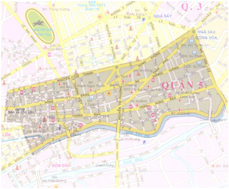 Bản đồ quy hoạch chung Quy hoạch Quận 5