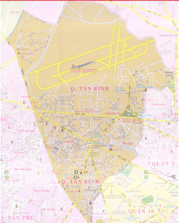 Bản đồ quy hoạch chung Quy hoạch Quận Tân Bình