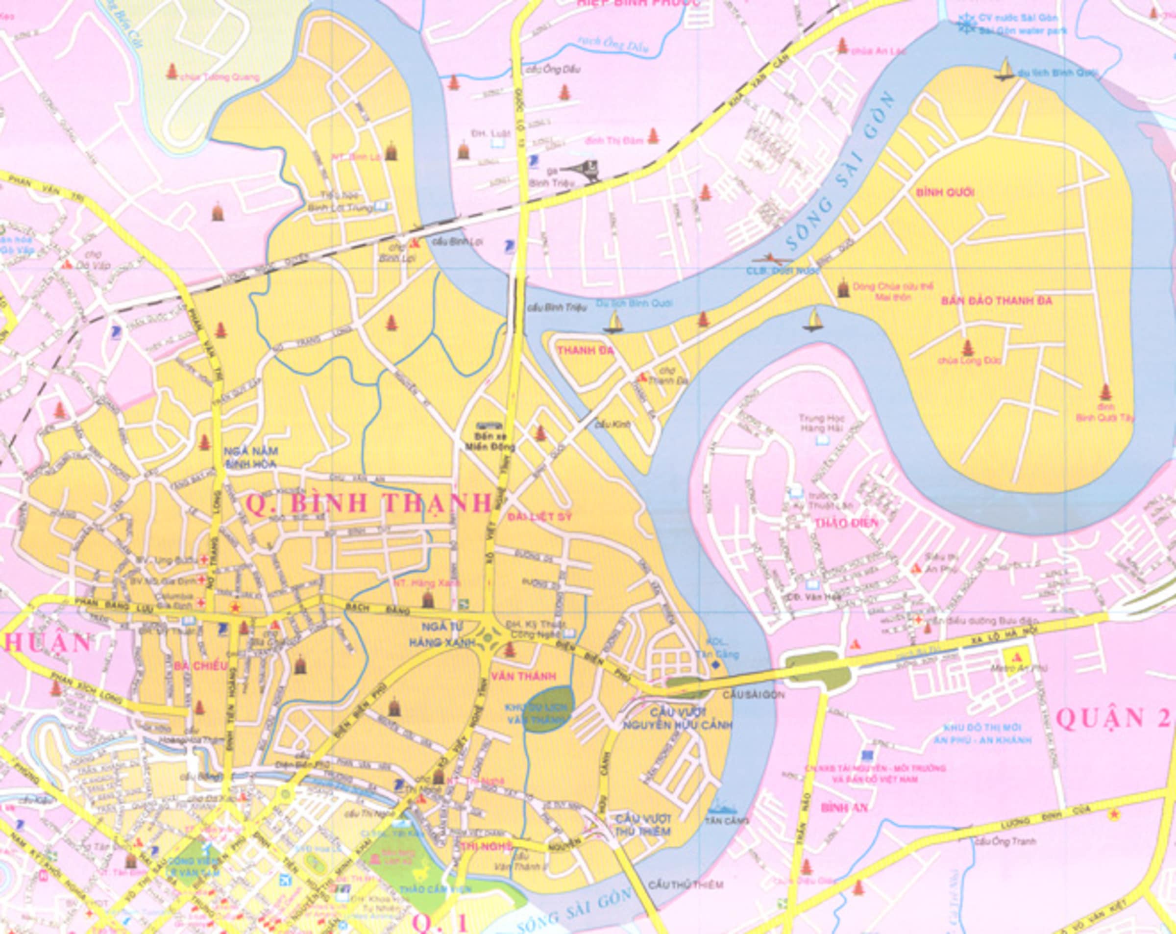 Bản đồ hành chính Quận Bình Thạnh