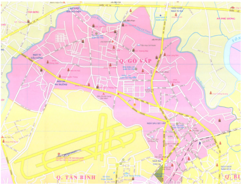 Bản đồ quy hoạch chung Quy hoạch Quận Gò Vấp